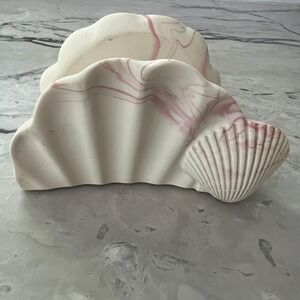 Vintage marbleized shell file or napkin holder‎
